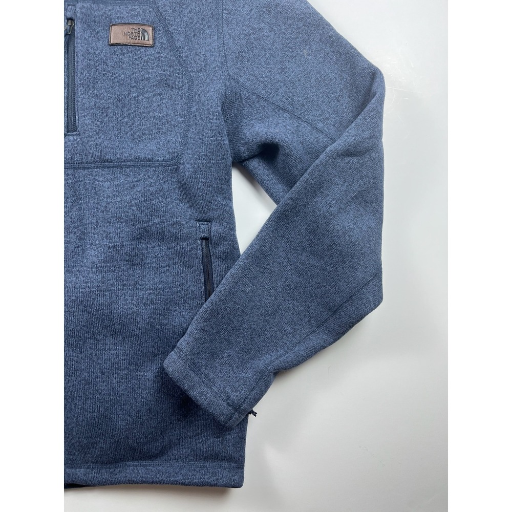 The North Face Gordon Lyons Full Zip Hoodie Mens Large Blue Fleece Jacket - Picture 5 of 12